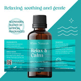 White Naturals Relax & Calm, présentation emballage ambrée—qualité et conservation optimisées.
