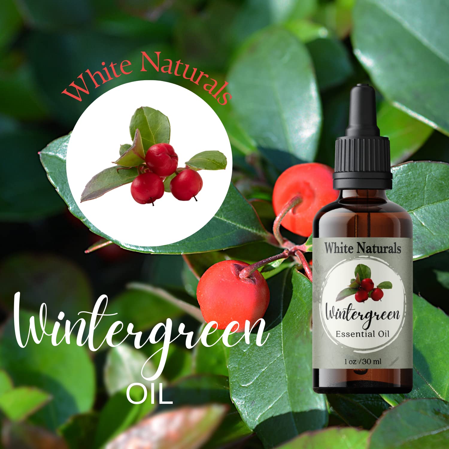 White Naturals Wintergreen-inhalation-therapie: inhalation rapide et revitalisante.