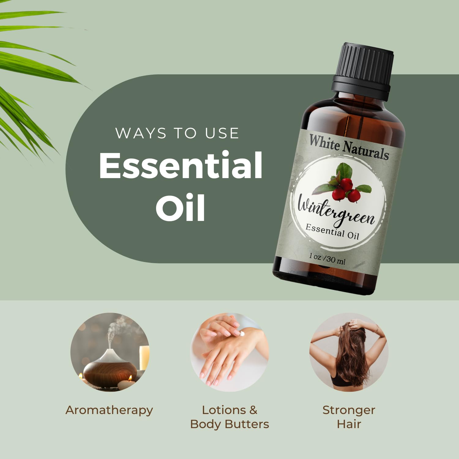 White Naturals Wintergreen-savon-maison: parfume vos savons faits maison avec notes fraiches.
