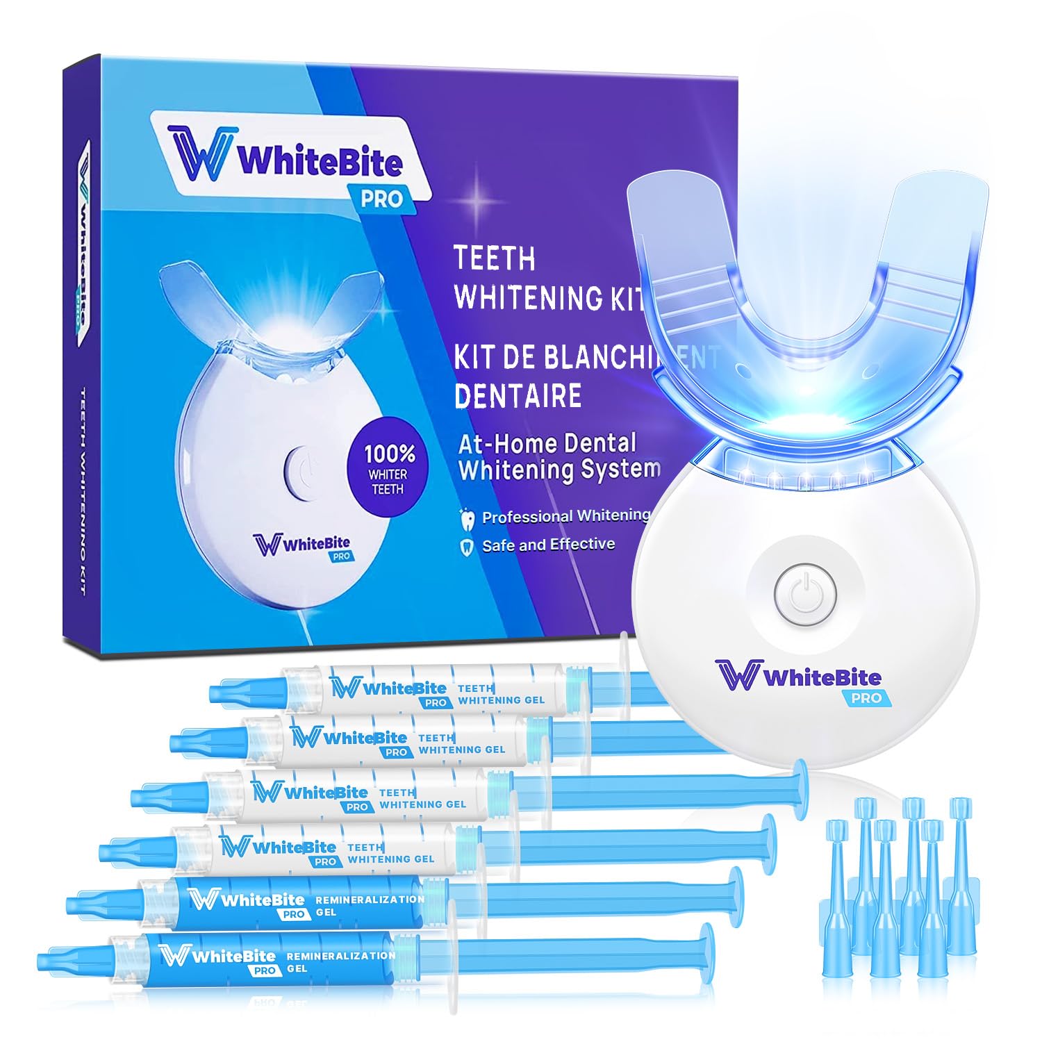 Whitebite Pro kit-blanchiment-dents-sensibles pour blanchiment doux à domicile