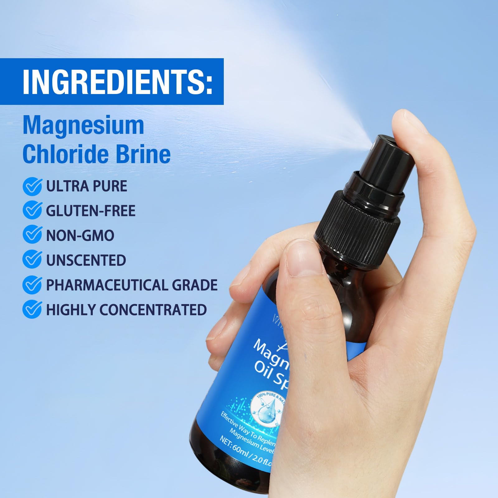 WHLH et WELL-BEING magnésium spray, pack 2 pour la routine