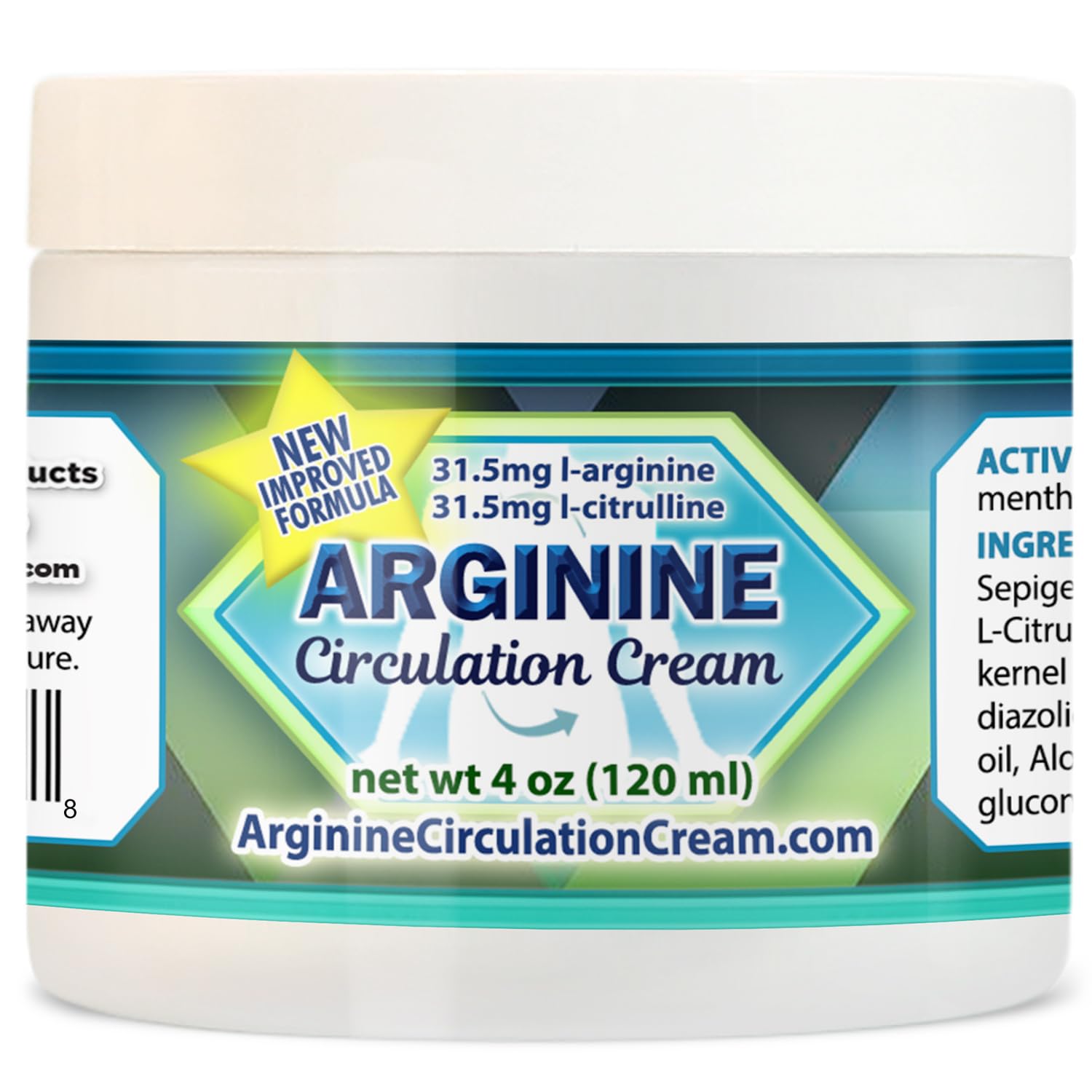Crème Circulation Arginine Whole Family – emballage élégant pour routine quotidienne