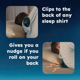 Whole Nights Calma Clip v2 clip extérieur sur chemise pour un maintien stable.