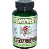Gélules végétales Royal Camu de Whole World Botanicals pour un apport naturel en vitamine C.