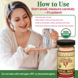 Royal Maca Poudre Whole World Botanicals, café matinal, arôme doux et équilibre d'humeur.