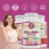 WHOLE WORLD WELLNESS Collagen Complex - Utilisation quotidienne, formulation adaptée à un mode de vie sain.