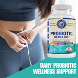 Équilibre microbiote intestinal avec souches et FOS; Whole World Wellness.