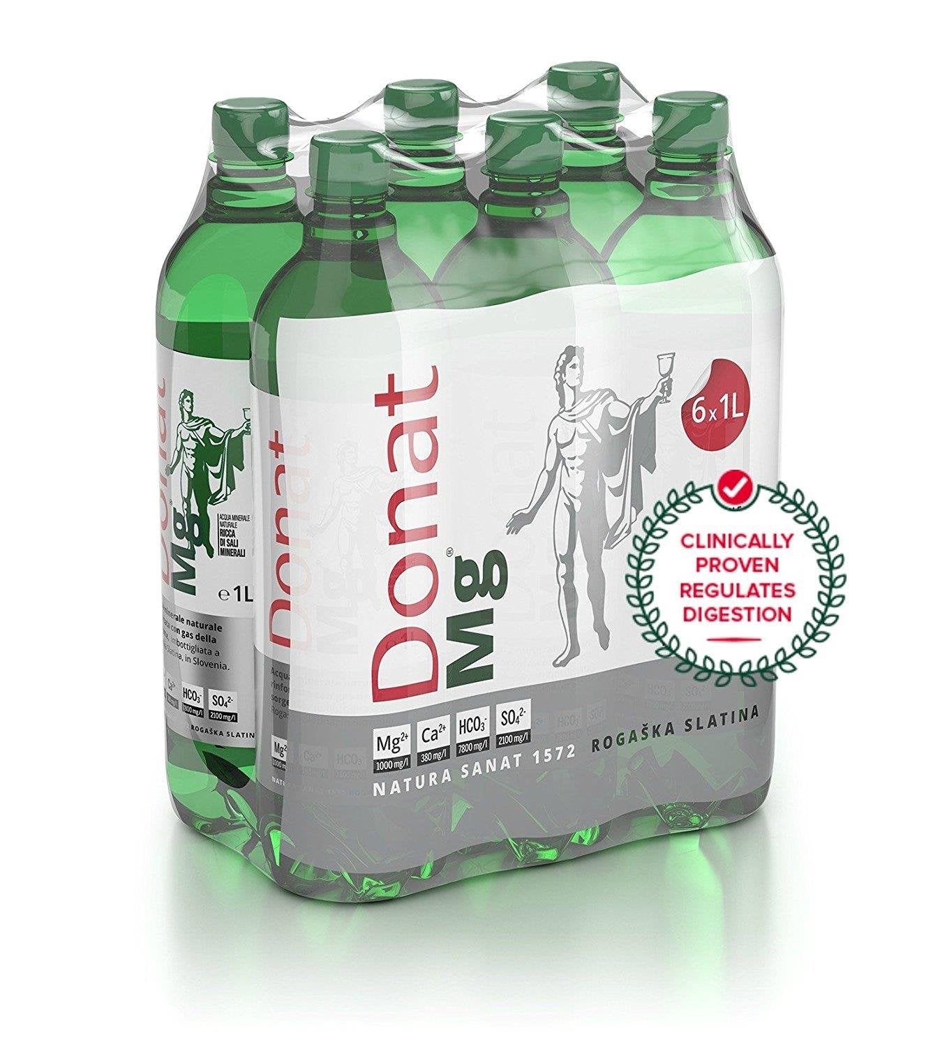 Donat Mg eau naturelle 1L — bouteille prête à l'emploi et riche en magnésium.