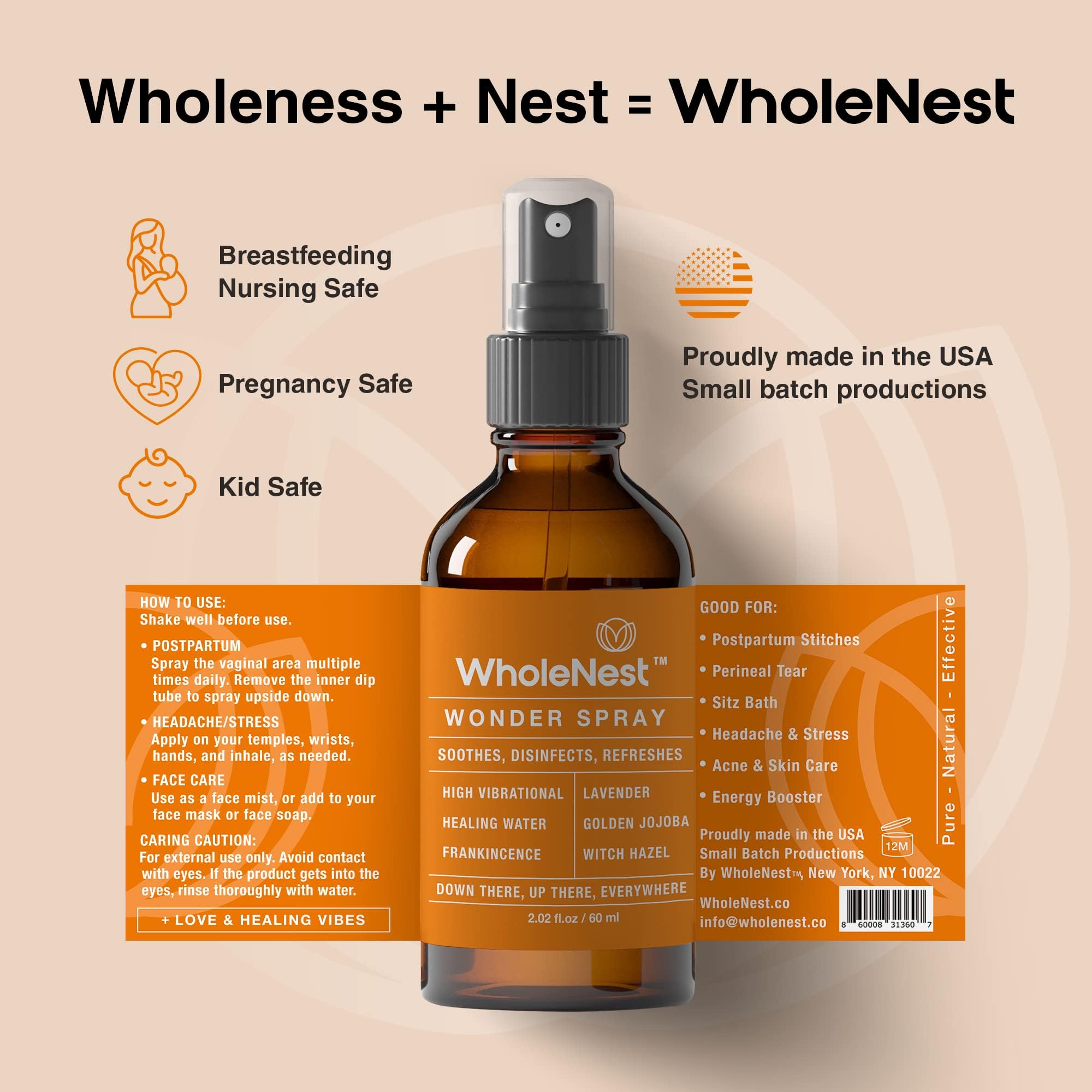 Ensemble Postpartum Essentials WholeNest, coffret cadeau pratique.