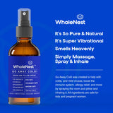 WholeNest Go Away Cold spray-nuit, diffuse une atmosphère calme dans la chambre