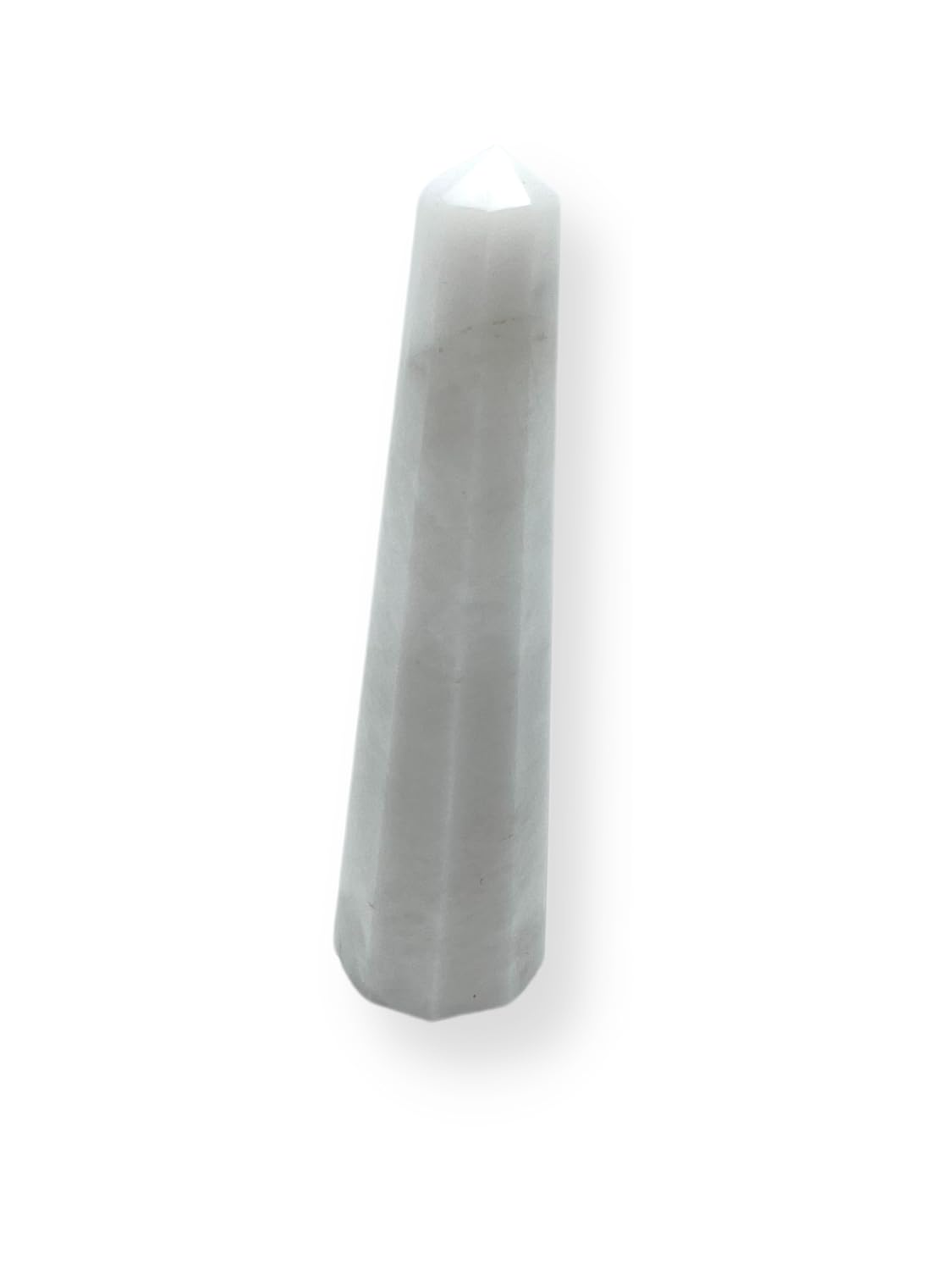 Wholesale Gem Shop base polie de l'obélisque quartz des neiges 70 mm.