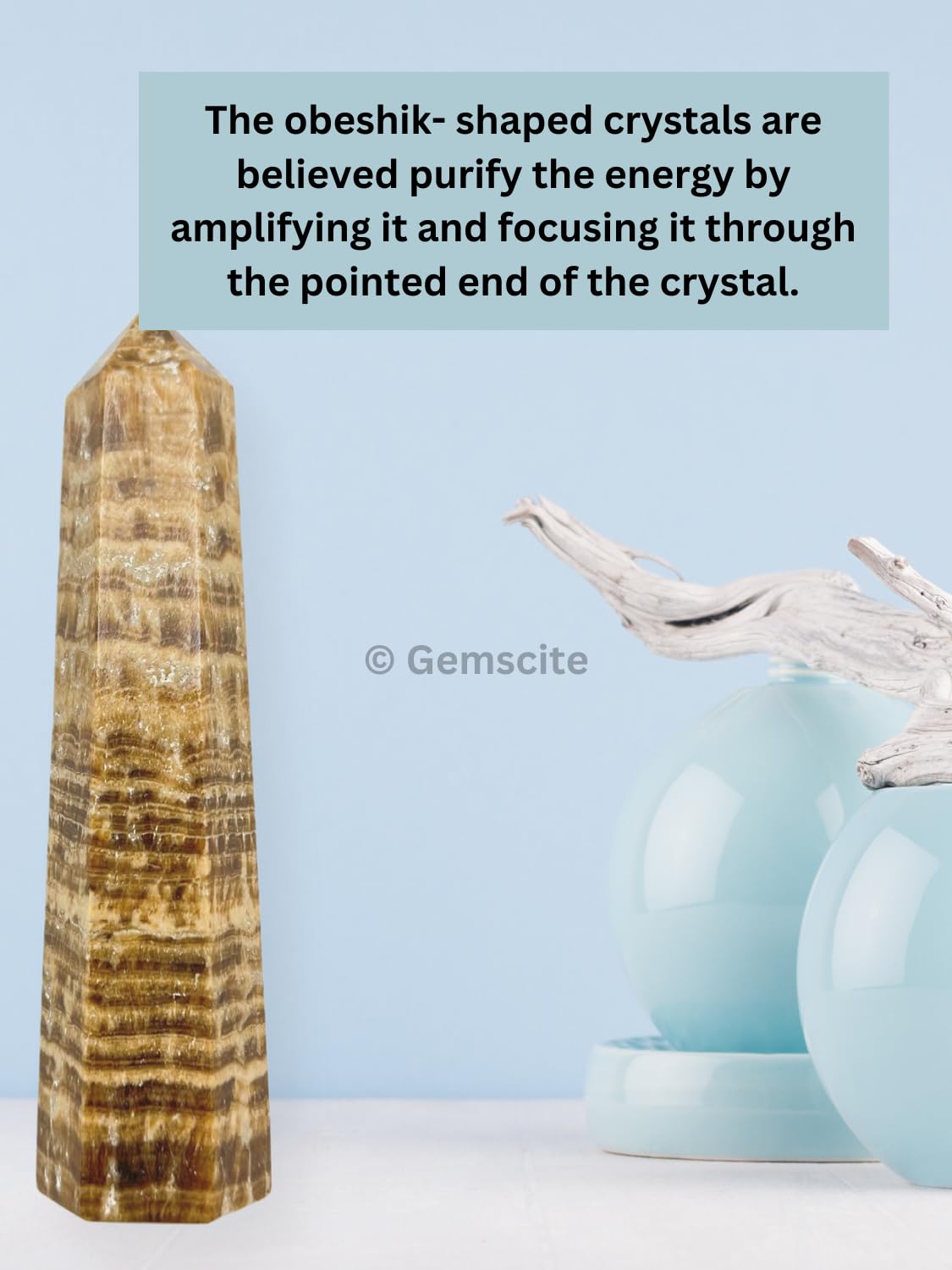 Aragonite obélisque 70 mm, cadeau inspirant Wholesale Gem Shop