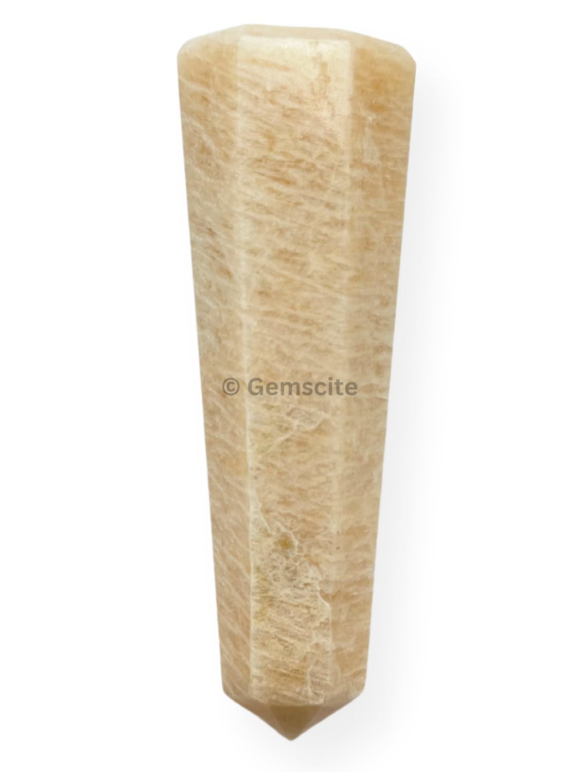 Wholesale Gem Shop crème Moonstone obélisque 70 mm – énergie protectrice et concentration.