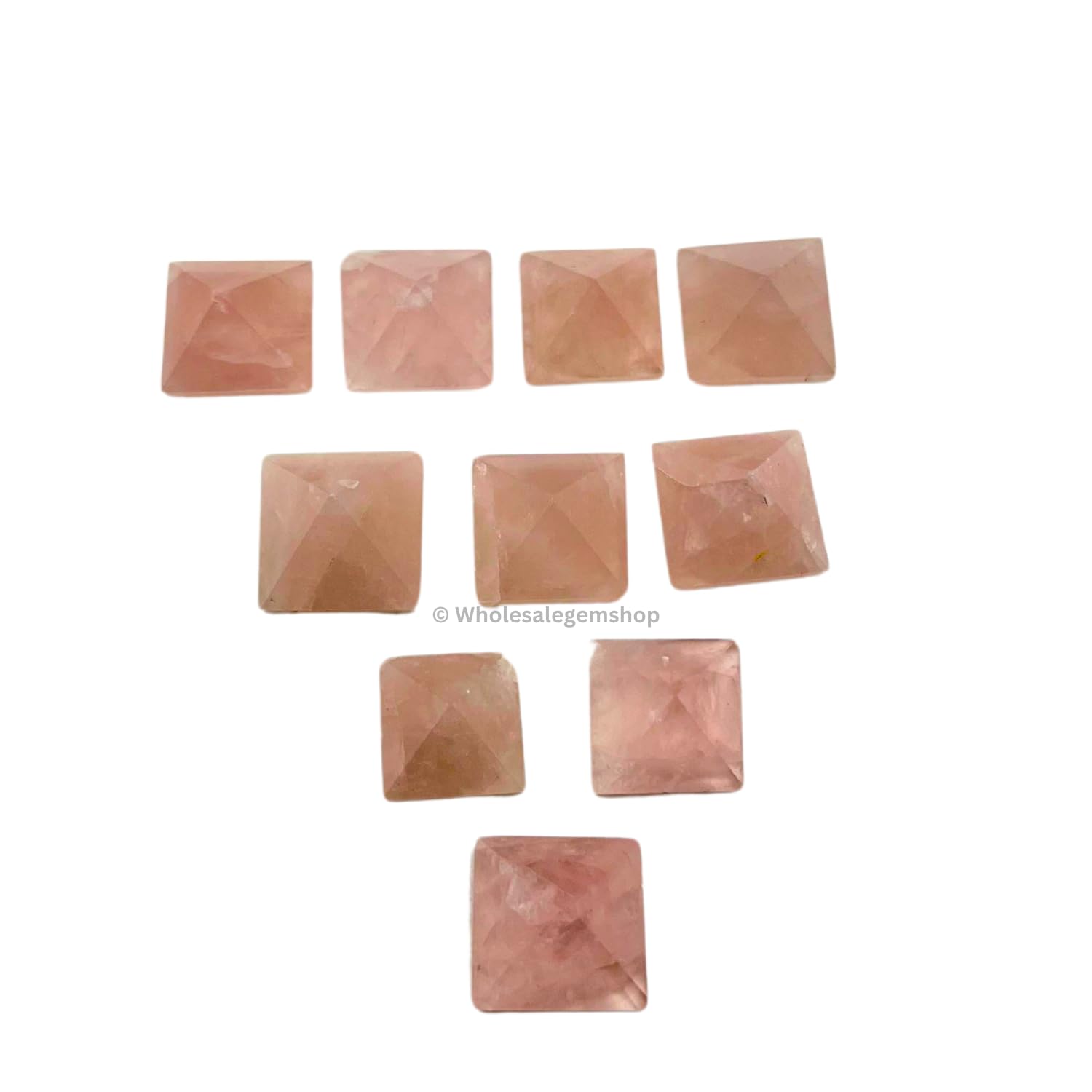 Wholesale Gem Shop pyramide quartz rose, énergie apaisante et équilibre émotionnel