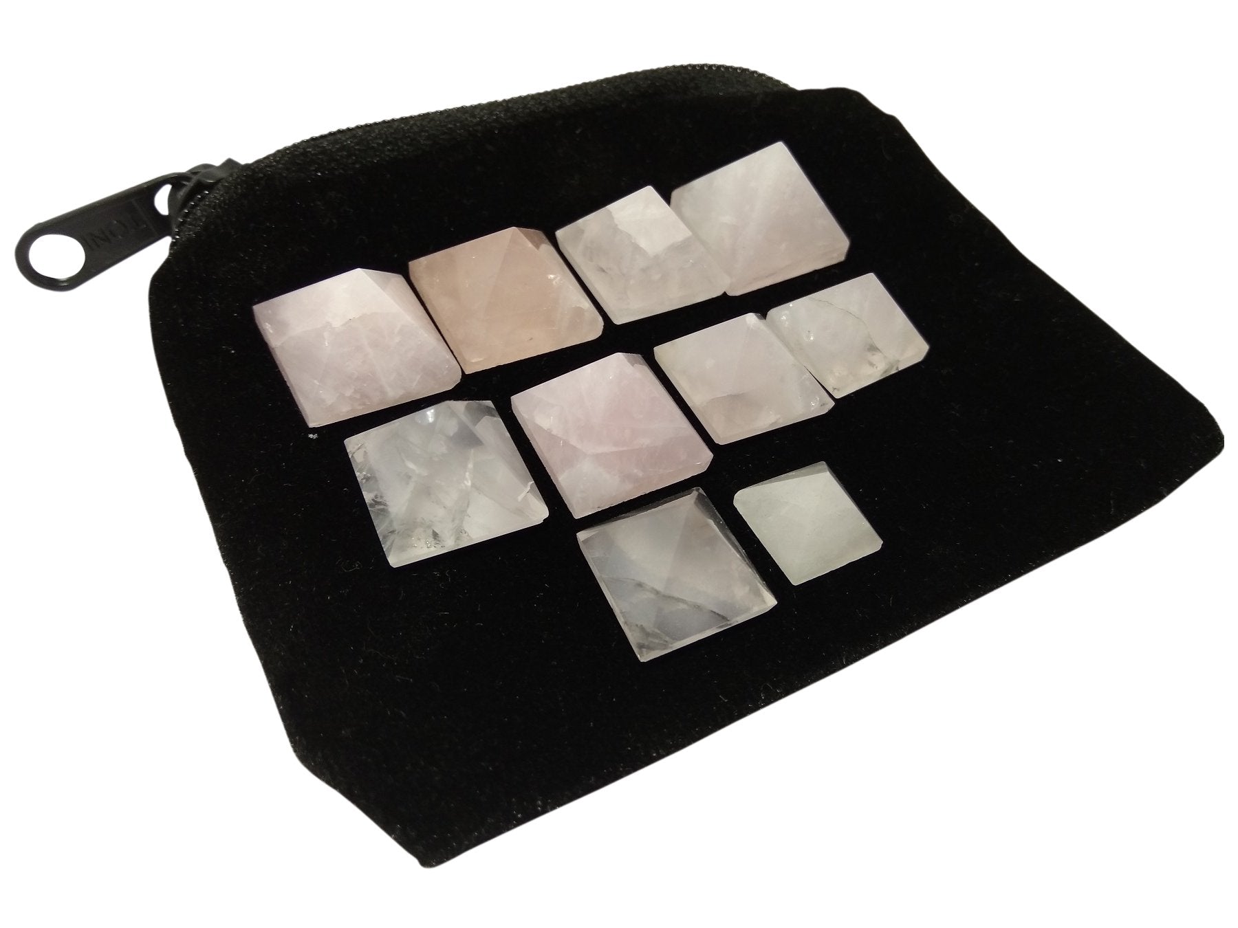Wholesale Gem Shop - pyramide quartz rose, idéal pour méditation guidée