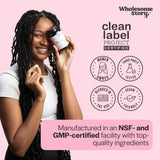 Wholesome Story NAC — étiquette nutritionnelle utile pour suivre le dosage.