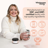 Wholesome Story poudre se mélange facilement dans smoothie ou boisson chaude.