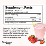 Wholesome Story Myo-Inositol et D-Chiro-Inositol en poudre pour routine hormonale.
