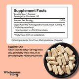 Capsules avecanolides 5% – soutien potentiel au stress avec Wholesome Story.