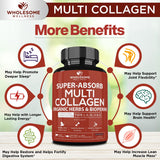 Wholesome Wellness, bouteille capsules collagène, source pratique et facile à prendre