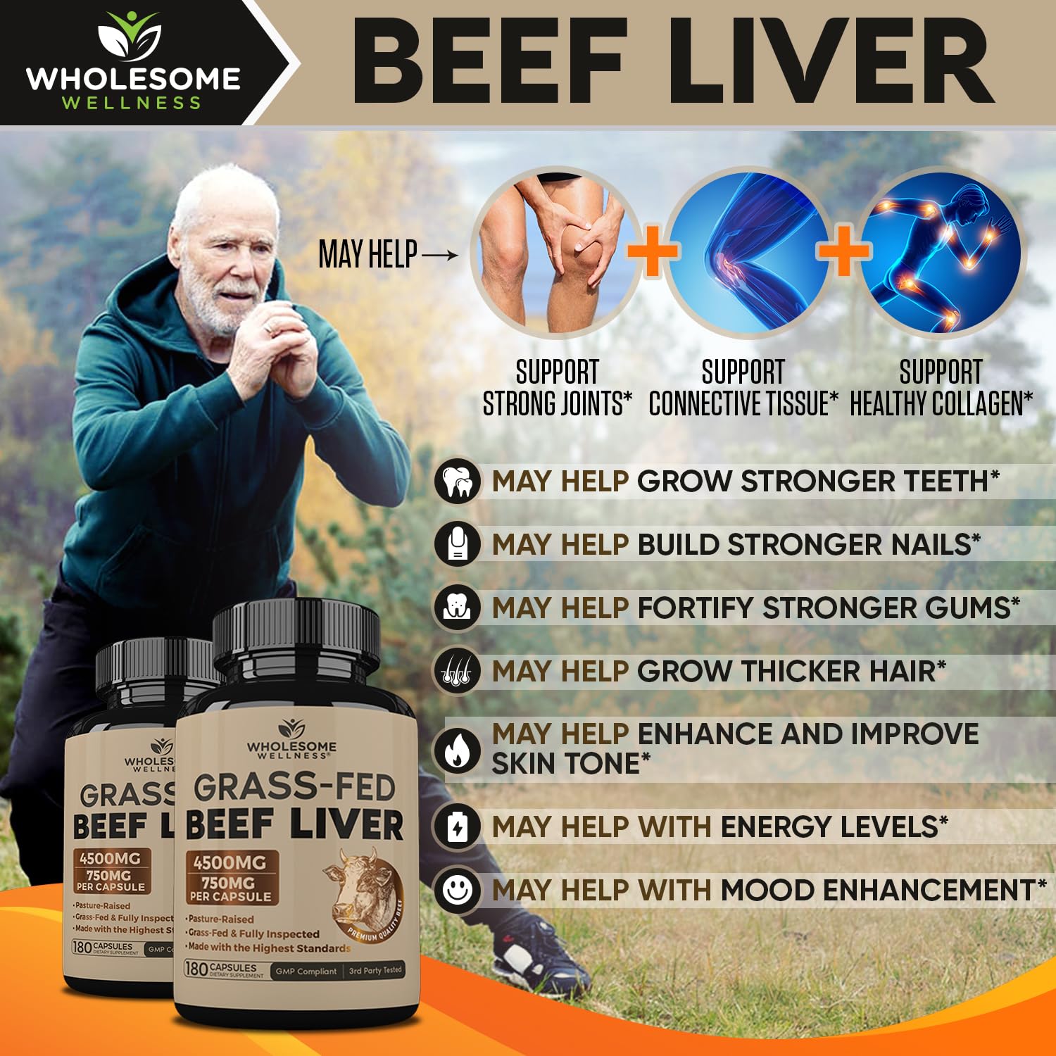 Wholesome Wellness – dose quotidienne affichée, format pratique et fiable.