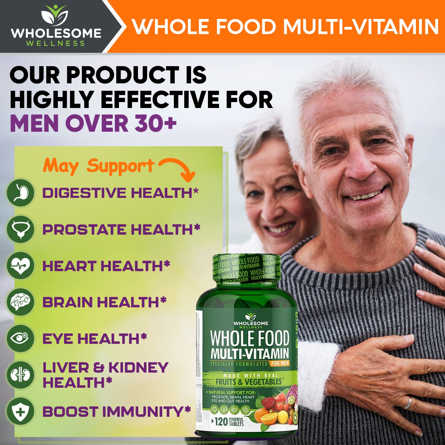 Wholesome Wellness – extraits d'herbes comme curcuma et gingembre pour le soutien.