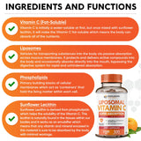 Wholesome Wellness Liposomal Vitamin C – dose journalière simple dans le flacon, pratique.