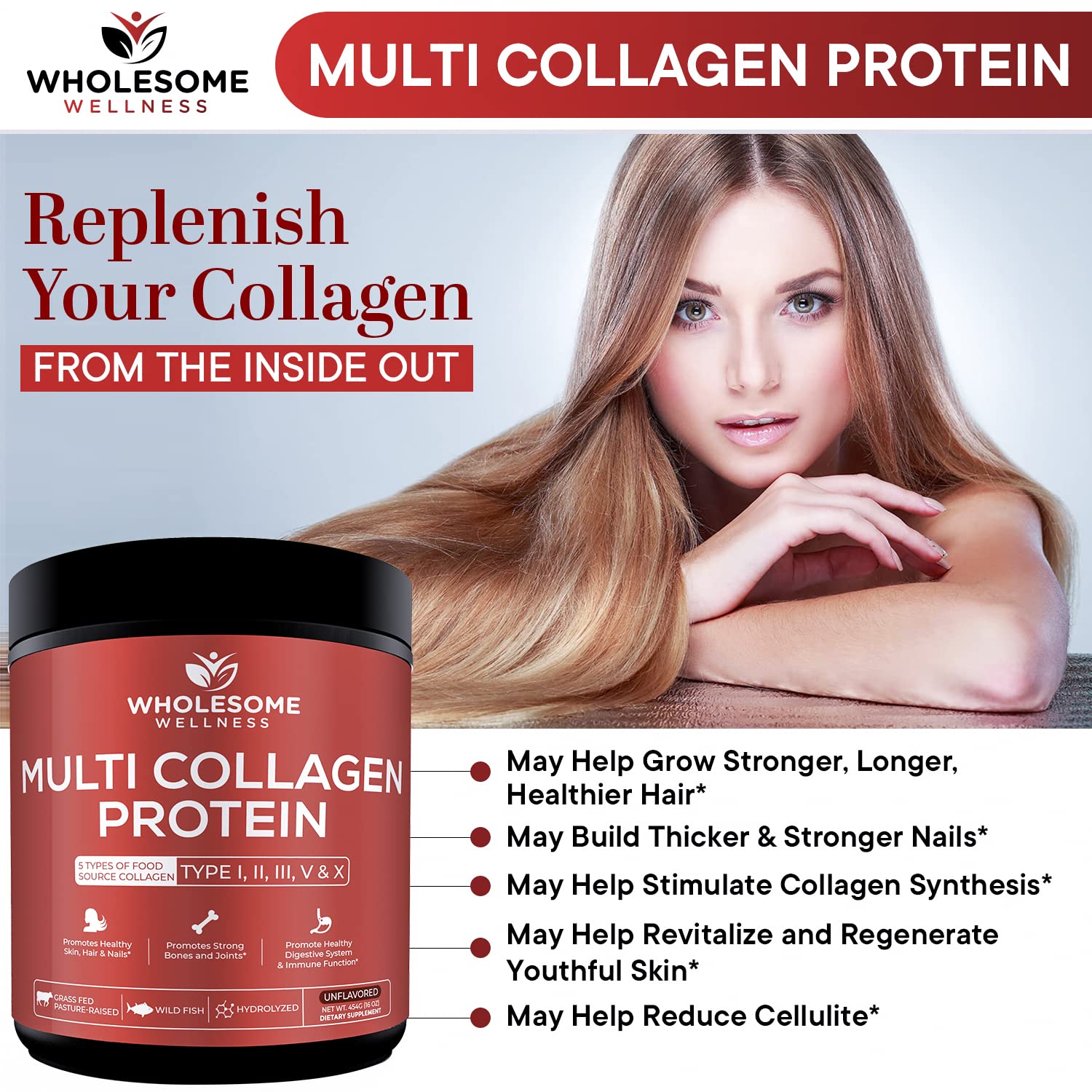 Wholesome Wellness Membrane-oeuf, source specifique collagene pour articulations.