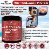 Wholesome Wellness Origine poisson sauvage certifie, collagene de haute qualite.
