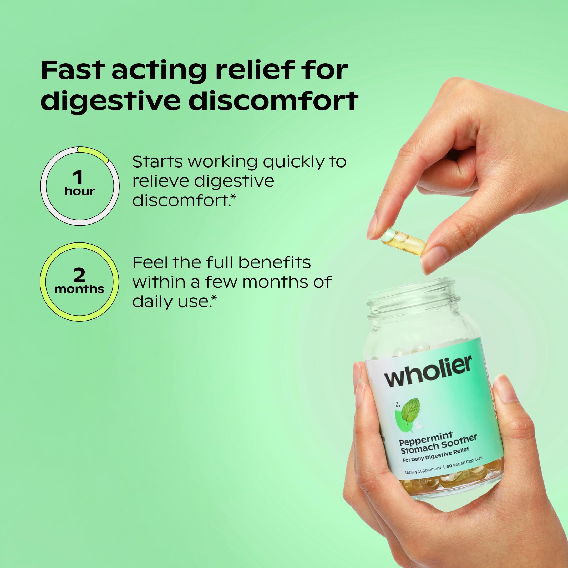 Wholier capsules-veganes-utilisation-quotidienne – routine digestive