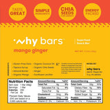 Barre Why Bars avec graines de chia visibles, collation équilibrée.