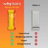 Barre Why Bars Mango Ginger emballage pratique pour le voyage.