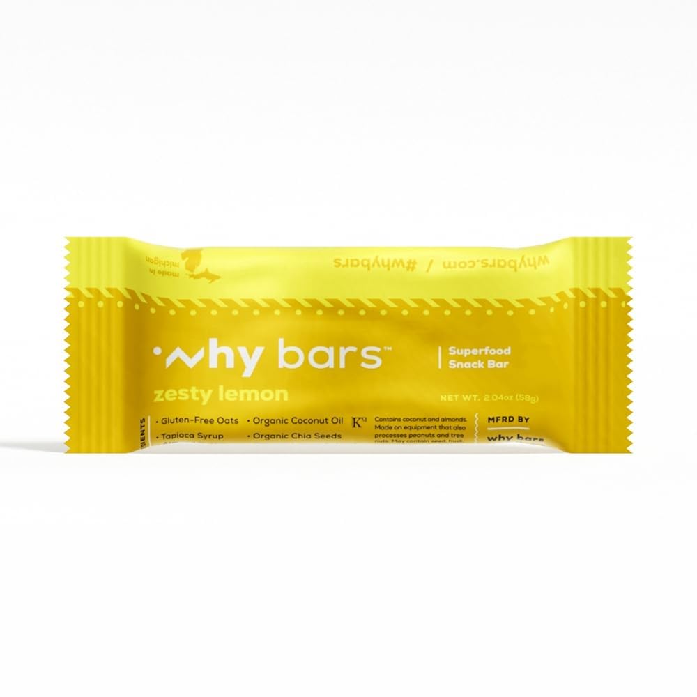 WHY BARS mangue-gingembre, collations pratiques pour déplacements