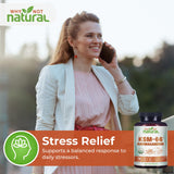 Gélules détaillées Why Not Natural Ashwagandha KSM66 pour récupération et concentration.