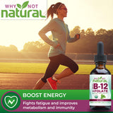 Why Not Natural Vitamine B12 Folate – application sublinguale, absorption rapide.