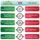 Why Not Natural Vitamine B12 Folate – dosage du matin soutient l'énergie.