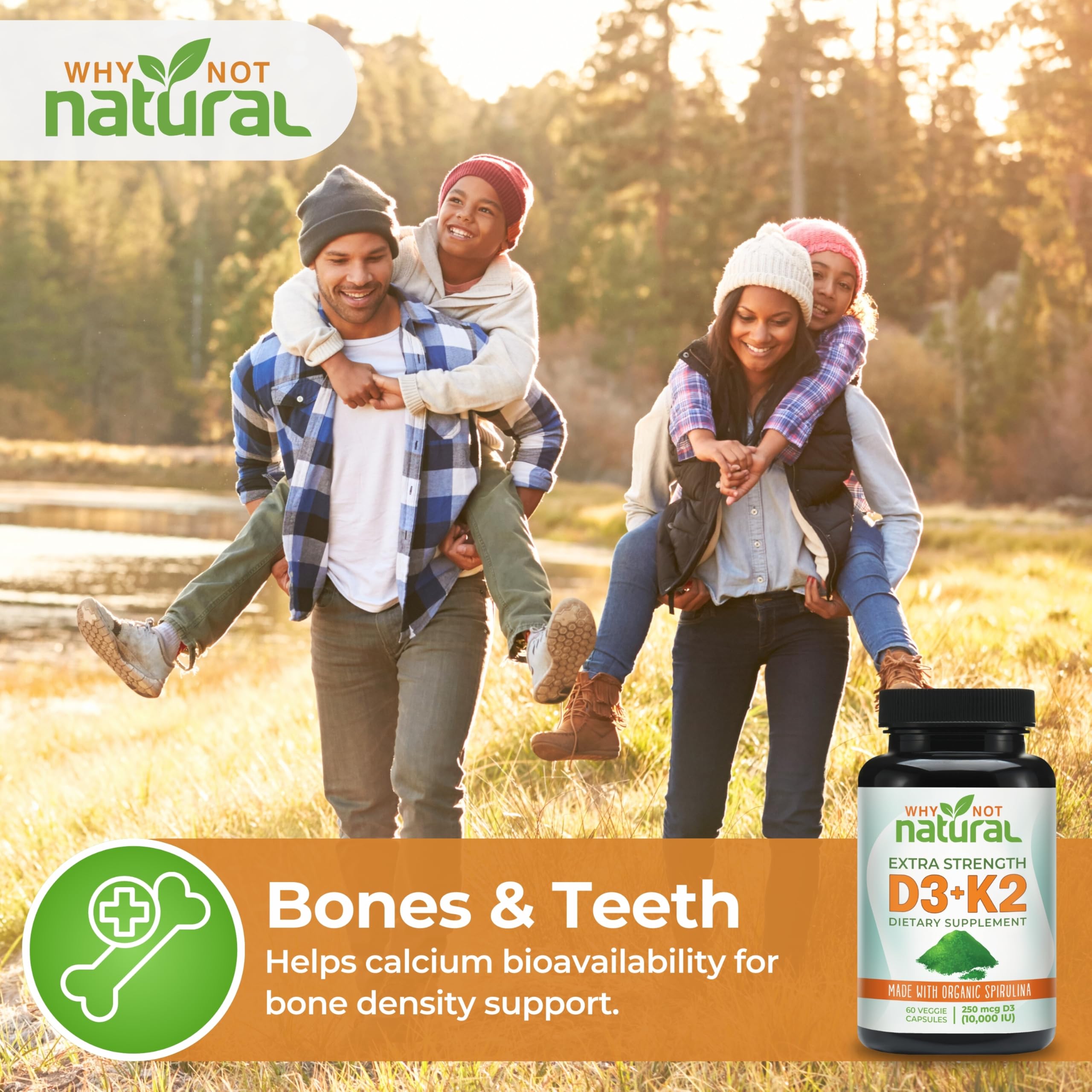 Why Not Natural capsules: couleur et texture faciles à avaler.