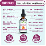 Why Not Natural Gouttes B-Complexe avec pipette pour dosage facile.