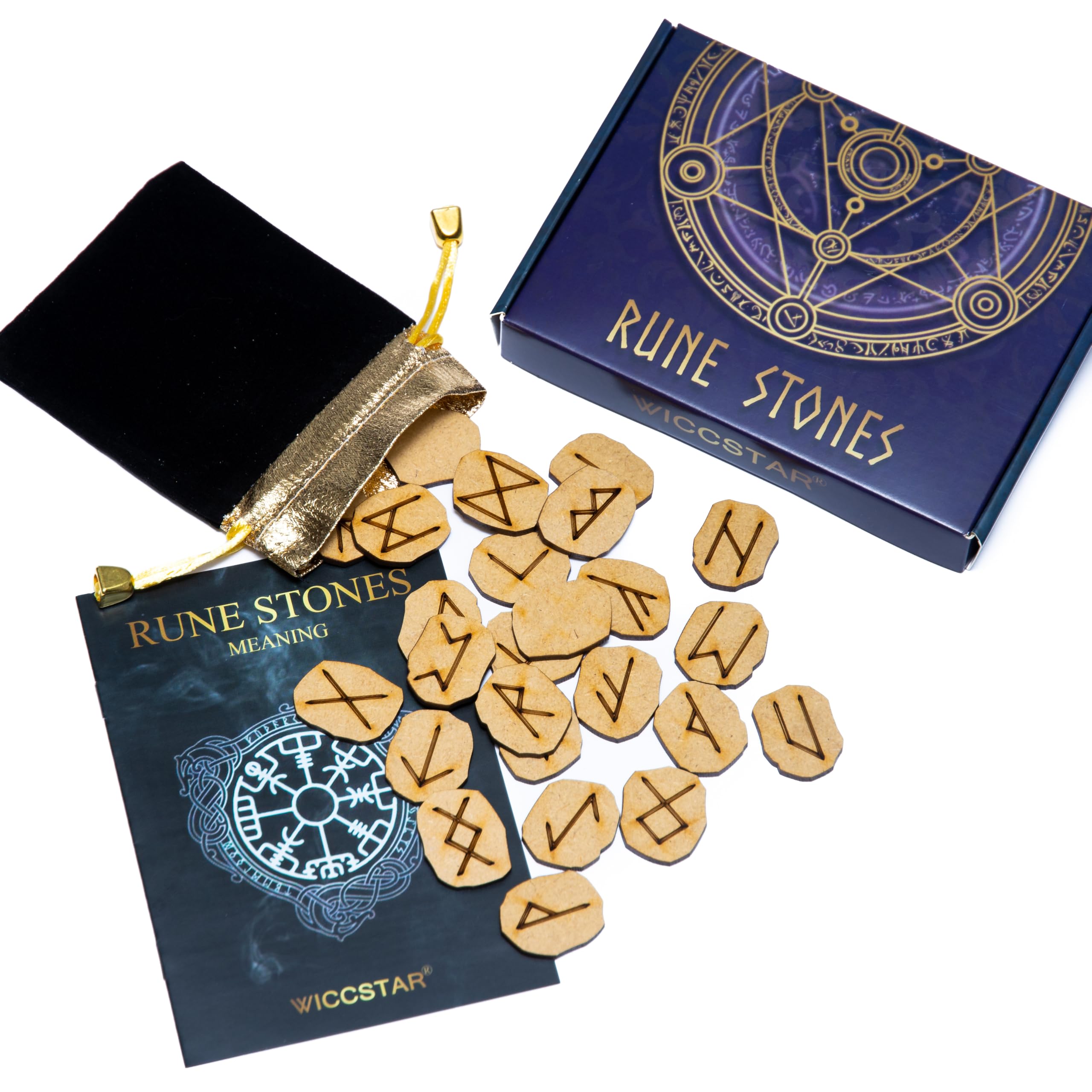 Boîte cadeau élégante WICCSTAR rend ce set prêt à offrir.