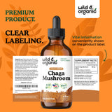 Bouteille Wild & Organic Chaga Drops prête à être intégrée à la routine