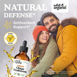 Irispipette de Wild & Organic Chaga Drops pour une administration pratique.