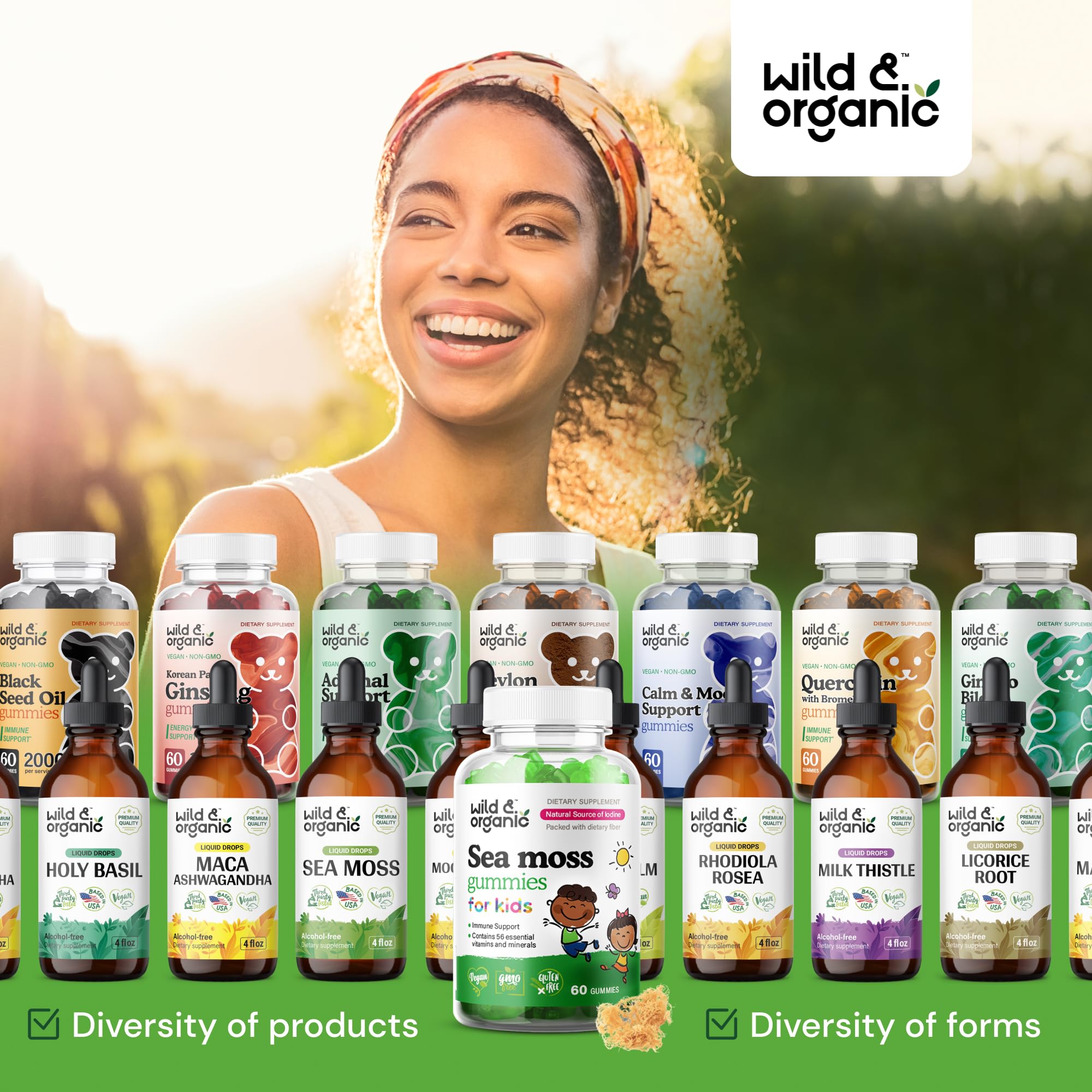 Wild & Organic format pratique à emporter, parfait pour l'école et les activités.