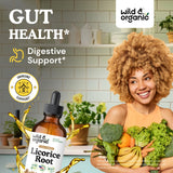 Wild & Organic etiquette reglisse – etiquette informative mise en confiance.