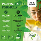 Wild & Organic formule végane sans OGM, choix naturel pour collations saines.