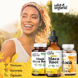 Wild & Organic Maca: dosage quotidien facile, trois fois par jour.
