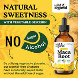 Wild & Organic Maca: adapté pour hommes et femmes dans une routine.