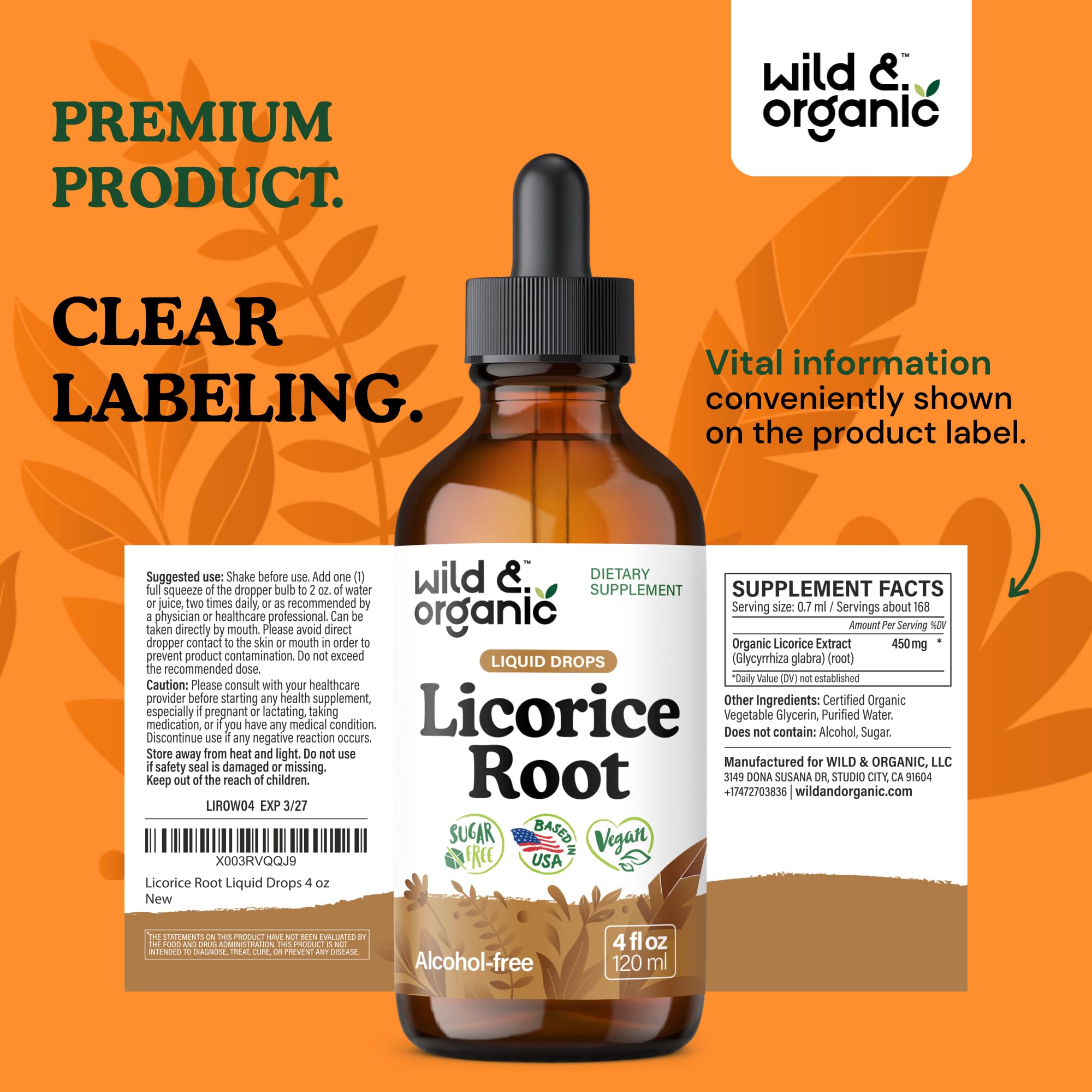 Wild & Organic soin peau – application douce et hydratante éventuelle.