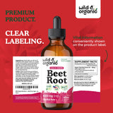Wild & Organic, emballage bio clair et transparent, informations complètes.