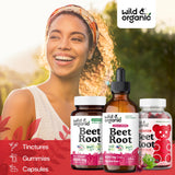 Wild & Organic, racine Betterave Fraîche, source naturelle et fraîche.