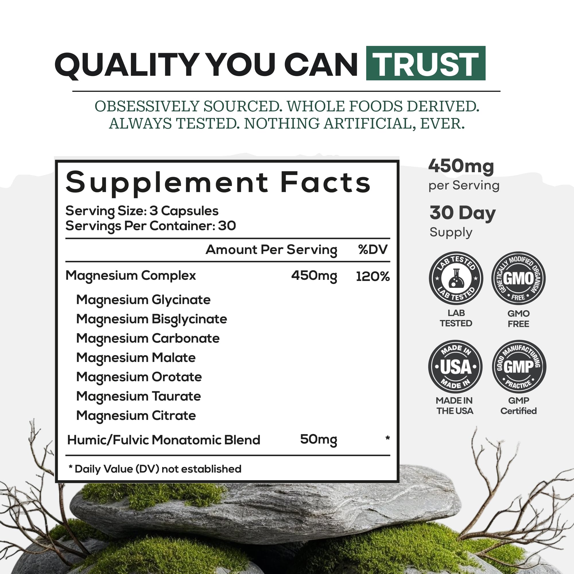 Malate et Citrate dans Wild Foods Complex soutiennent l’équilibre énergétique et la détente après l’effort.